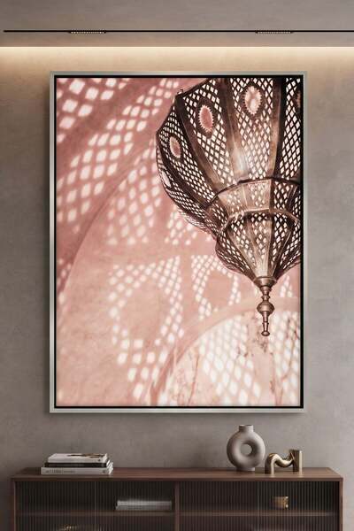 Jasmine Art Golden Hour Arabesque Architecture Wall Art | Portrait Framed Can...