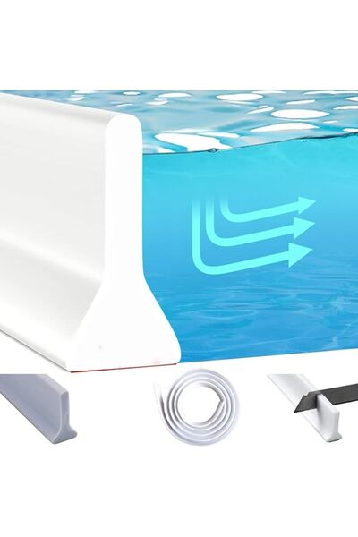 Vinnatsu Collapsible Threshold Water Dam, Self-Adhesive Barrier Silicone Show...
