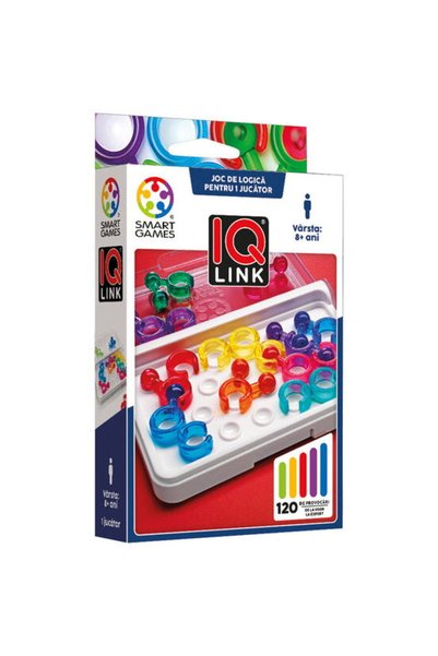 Smart Games Παιχνίδι λογικής με 120 προκλήσεις, - IQ Link, 8+ ετών, Έκδοση στ...