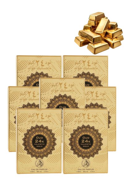 ALFAKHR 7 قطع Oud 24K Majestic Gold عطر 100مل