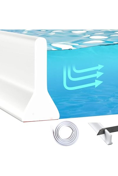 Vinnatsu Collapsible Threshold Water Dam, Self-Adhesive Barrier Silicone Show...