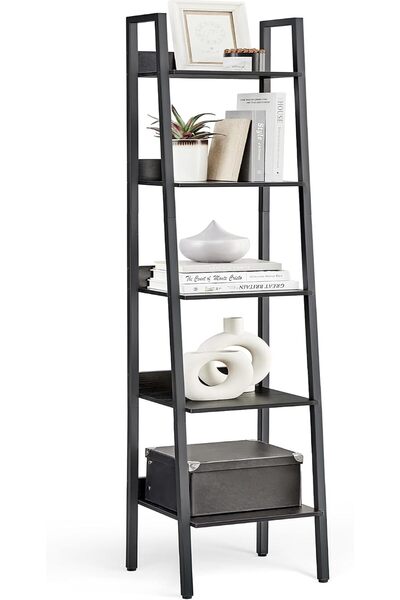 VASAGLE Ladder Shelf, Narrow 5 Tier Shelving Unit for Office, Bedroom, Living...