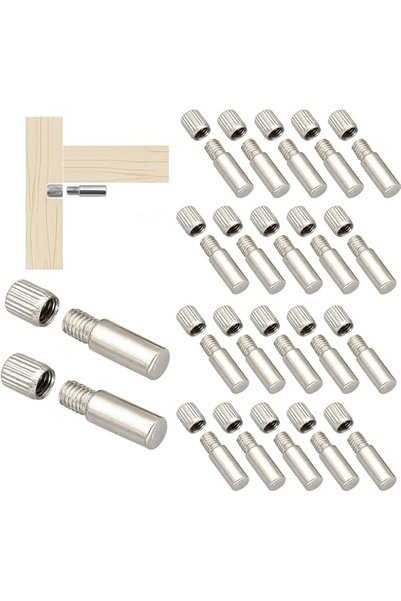 HaveLovely Cabinet Shelf Support Pegs 30 Pcs, Heavy Duty Zinc Alloy Locking S...