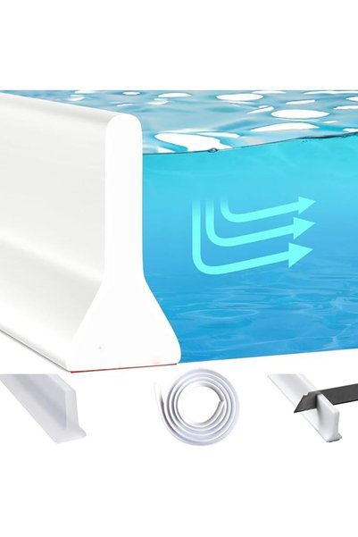 Vinnatsu Collapsible Threshold Water Dam, Self-Adhesive Barrier Silicone Show...