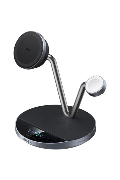Anker Incarcator Wireless Prime 3-in-1 MagGo AirCool, Qi2 25W, Negru