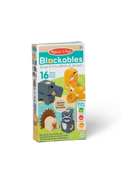 Spinmaster Melissa And Doug Set De Constructie Din Lemn Prietenii Padurii