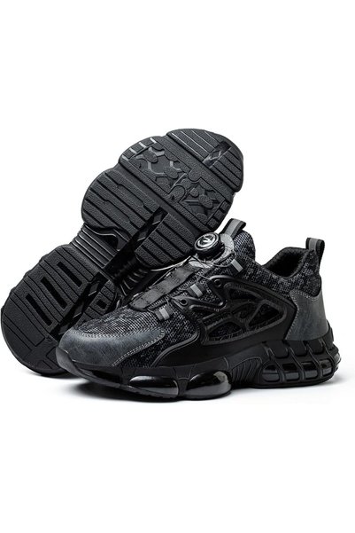 Usorteret USOR Steel Toe Shoes for Men Women Rotating Automatic Buckle Shoes ...