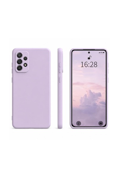 OEM Husă Samsung Galaxy A72 Liquid Silicone, Protecție Antișoc, Violet