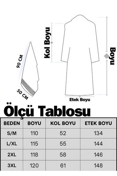 SHIPLA HOME Nante Bornoz ve Havlu Seti