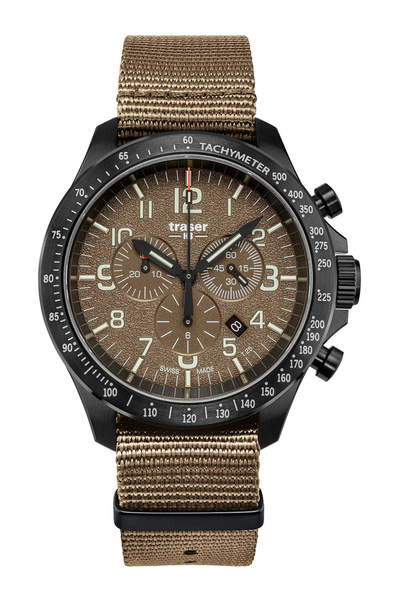 Traser H3 109459 P67 Officer cronograf kaki NATO 46mm 10ATM