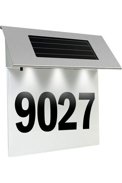 ZINEX Număr Casa Solar cu LED