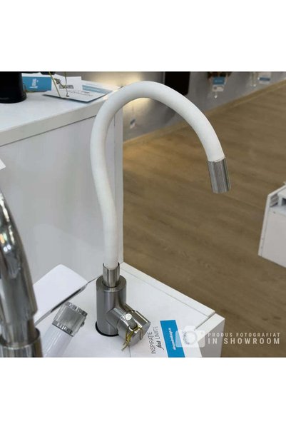 OEM Μπαταρίες με εύκαμπτο σωλήνα, ανοξείδωτο ατσάλι SUS304, σατέν και λευκό, ...