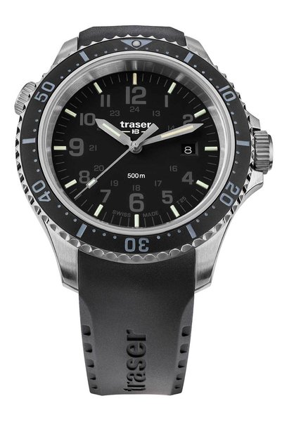Traser H3 109377 P67 T25 SuperSub negru 46 mm ceas de scafandru 50ATM