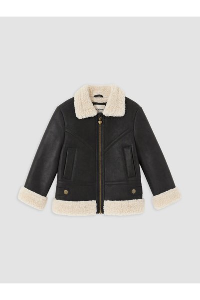 LC Waikiki Fur Collared Girl's Coat