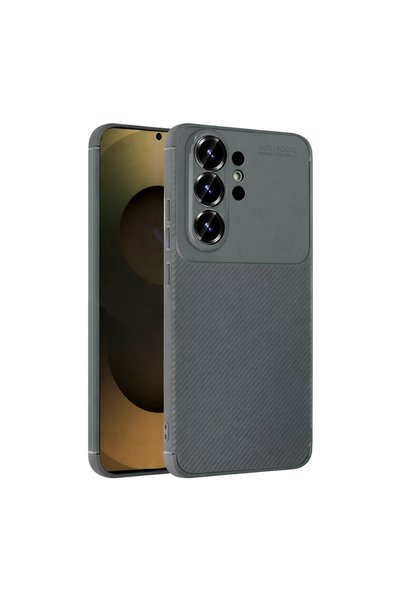 kumkumticaret Samsung Galaxy S26 Ultra Auto Focus Carbon Cover - Gray