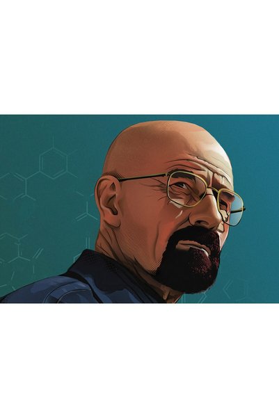 OEM Αφίσα Walter White από το Breaking Bad, Τέχνη 4K, 61x90 εκ., poster14533