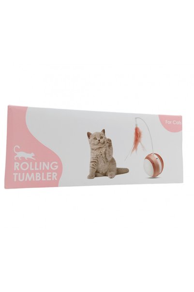 Rolinger Oems ΔΙΑΔΡΑΣΤΙΚΟ ΠΑΙΧΝΙΔΙ ΓΙΑ ΓΑΤΕΣ ROLLING BALL ΕΠΑΝΑΦΟΡΤΙΖΟΜΕΝΟ SD...