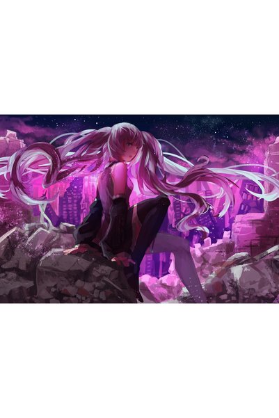 OEM Αφίσα Hatsune Miku Vocaloid Τέχνη Anime 4k, 61x90 εκ., poster15305