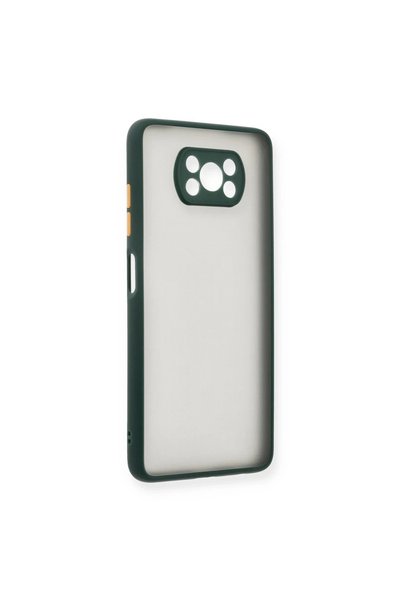 kumkumticaret Xiaomi Pocophone X3 Case Montreal Silicone Cover - Green