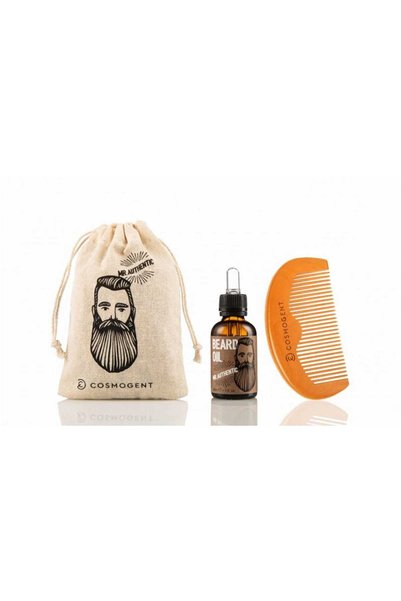 COSMOGENT Κύριος Αυθεντικό Λάδι Γενειάδας 30ml & Σετ Περιποίησης Γενειάδας