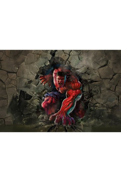 OEM Poster Red Hulk Rampage, 61x90 cm, poster15636