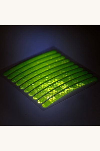 Comerivo Stickere reflectorizante 9cm pentru bicicleta si trotineta - 20 bucati