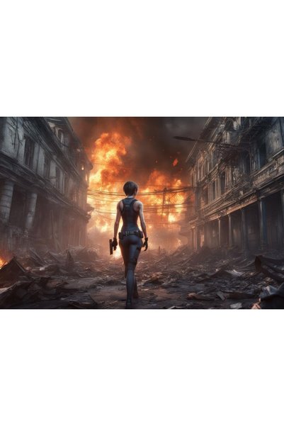 OEM Poster Jill Valentine Resident Evil The Disaster, 61x90 cm, poster17820