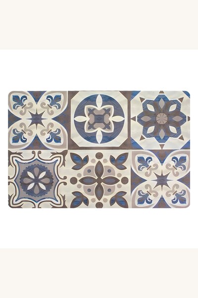 Comerivo Protector masa bucatarie, model gri tiles din plastic 43.5x28 cm