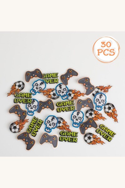 Comerivo Set 30 decoratiuni plastic pentru spite bicicleta - modele gamer, sk...