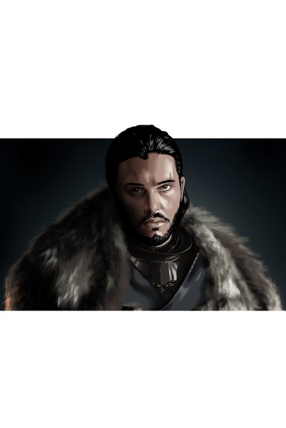 OEM Постер Джон Сноу Игра на тронове Дигитално изкуство, 61x90 см, poster18230