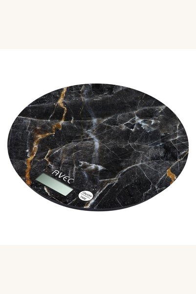 Comerivo Cantar de bucatarie electric cu sticla marmura neagra, pana la 8kg s...