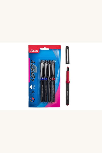 Comerivo Carioci cu cerneala lichida, set 4 bucati, negru albastru rosu