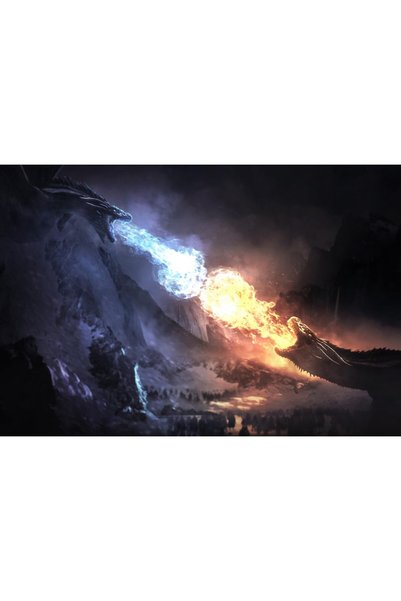 OEM Poster Lupta a Dragonilor Game Of Thrones Sezonul 8, 61x90 cm, poster17157