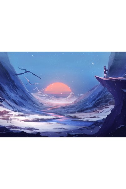 OEM Poster Dragon Zăpadă de Iarnă Anime Manga 4k, 61x90 cm, poster17092
