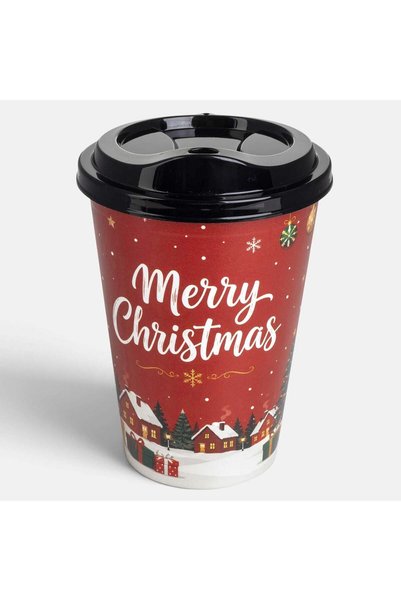 OEM MERRY CHRISTMAS RED GLASS 500ML