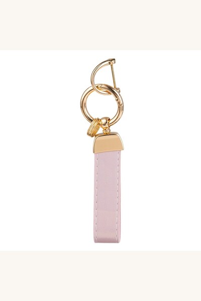 Comerivo Accesoriu pentru Geanta Maner Holografic Roz cu Detaliu Auriu 12.5cm