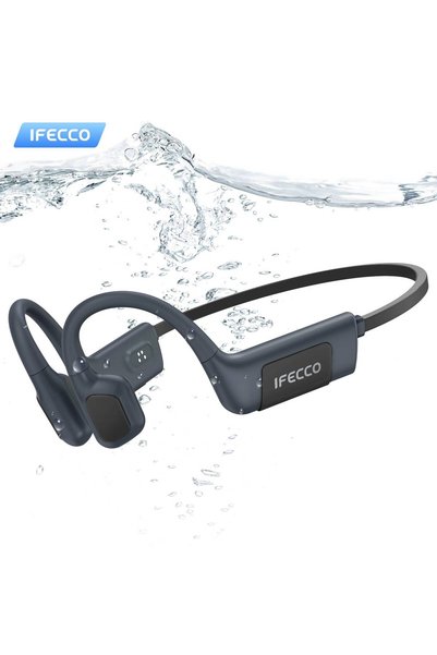 Generic سماعات سباحة IFECCO مقاومة للماء IP68 بتقنية التوصيل العظمي V6.0، سما...