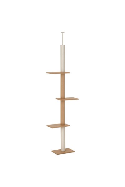 Generic Brand Ansamblu de zgâriat pentru pisici, de la podea la tavan, înălți...