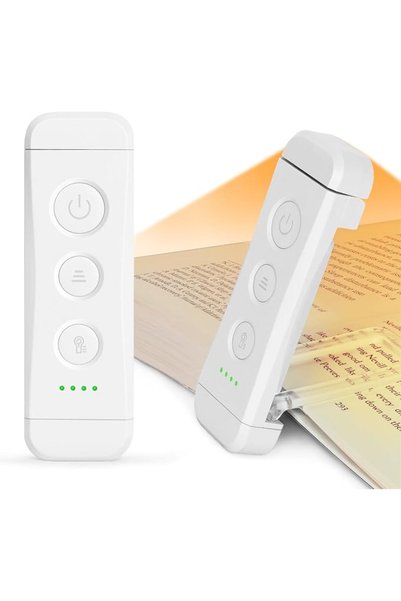 Glocusent جلوسنت مصباح قراءة LED محمول قابل لاعادة الشحن بمنفذ USB للقراءة في...