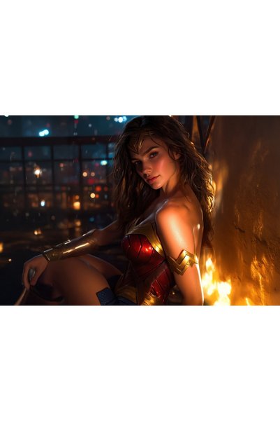 OEM Poster Wonder Woman Eroina în Scut, 61x90 cm, poster19088