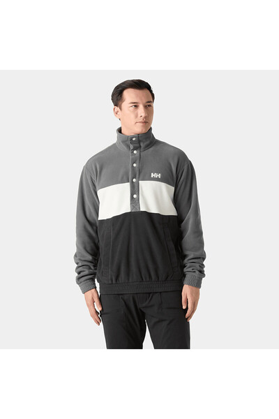Helly Hansen دايبريكر هاج سناب بولار للرجال من الصوف الرمادي
