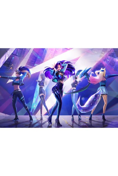 OEM Постер Kda League Of Legends 2023 4k, 61x90 см, poster21044