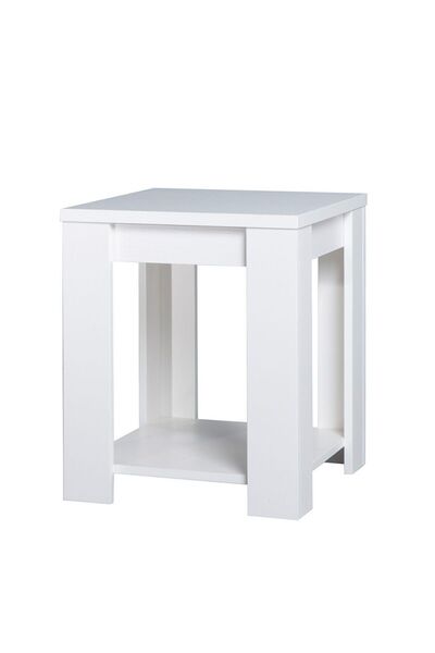 Mkats Heather End Table L50xW50xH50cm - White