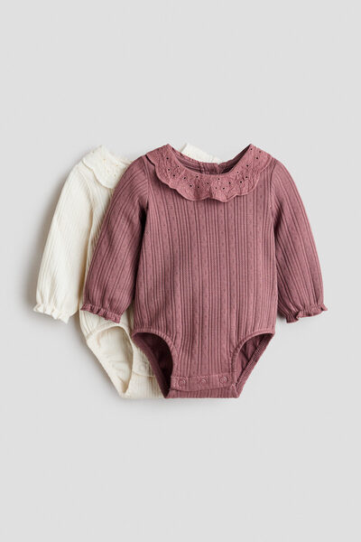 H&M 2'li Pamuklu Body