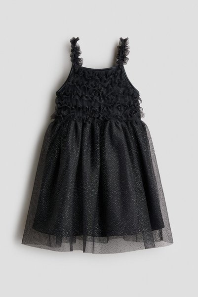 H&M Simli Tül Elbise