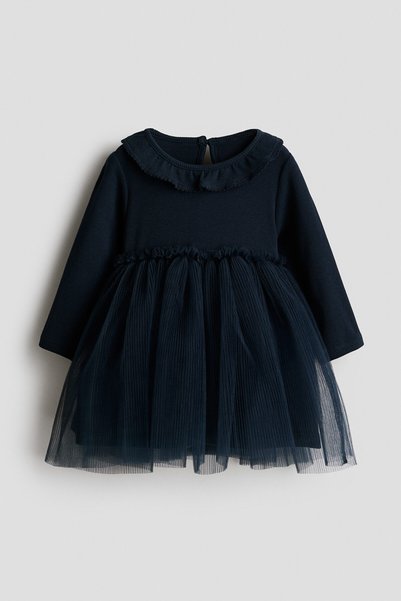 H&M Tül Etekli ve Pamuklu Elbise