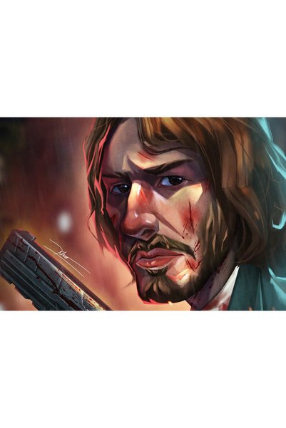 OEM Постер Джон Уик, повреден, 4k, 61x90 см, poster24277
