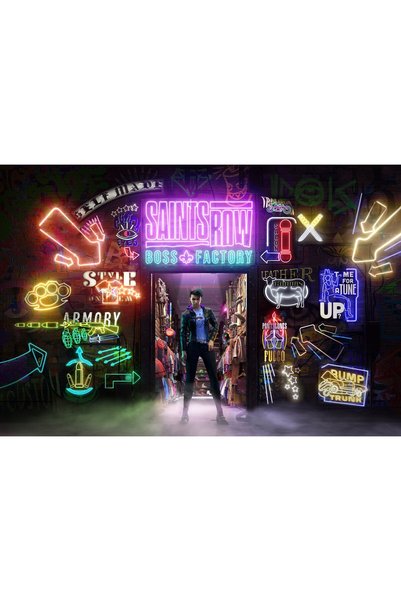OEM Постер Saints Row Boss Factory 10k, 61x90 см, poster24260
