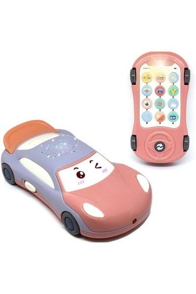 sallma Jucarie Telefon Multifunctionala, In Forma De Masinuta, Lumini Si Sune...