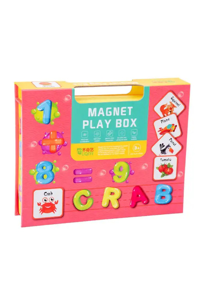 Salma Carte magnetica cu litere si cifre, Montessori